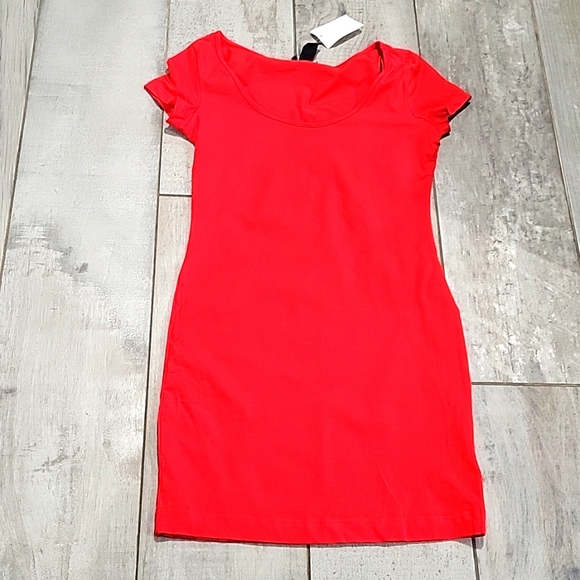H&M contour mini  red    dress  size small #5 - Picture 1 of 4